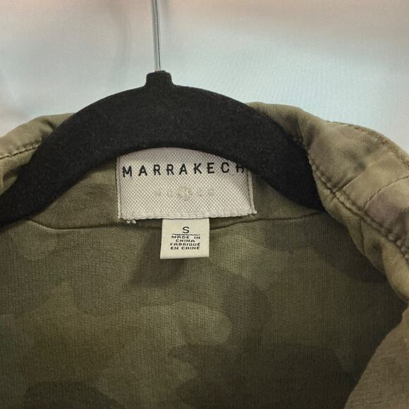 ANTHROPOLOGY MARRAKECH Camo Faravel Moto Utility Short Jacket Size Small - Picture 5 of 8